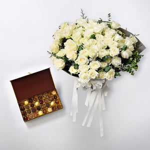 White Luxury Roses Collection