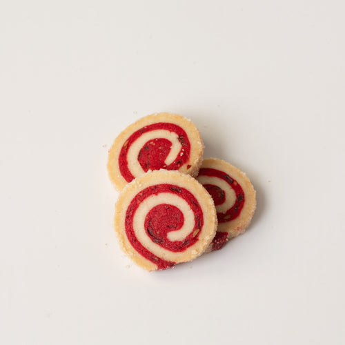 Cranberry & Pistachio Roll Cookies