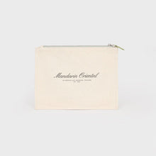 Load image into Gallery viewer, Mandarin Oriental x Sporty &amp; Rich 150th Anniversary Capsule Collection Cosmetic Pouch – Celadon Green / Black