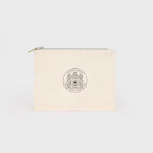 Load image into Gallery viewer, Mandarin Oriental x Sporty &amp; Rich 150th Anniversary Capsule Collection Cosmetic Pouch – Celadon Green / Black