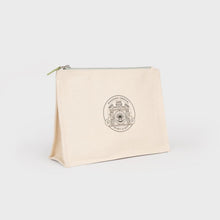 Load image into Gallery viewer, Mandarin Oriental x Sporty &amp; Rich 150th Anniversary Capsule Collection Cosmetic Pouch – Celadon Green / Black