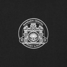 Load image into Gallery viewer, Mandarin Oriental x Sporty &amp; Rich 150th Anniversary Capsule Collection  Crewneck – Black/White
