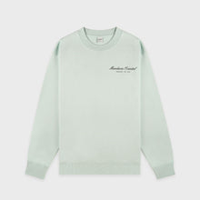 Load image into Gallery viewer, Mandarin Oriental x Sporty &amp; Rich 150th Anniversary Capsule Collection  Crewneck – Celadon Green/Black