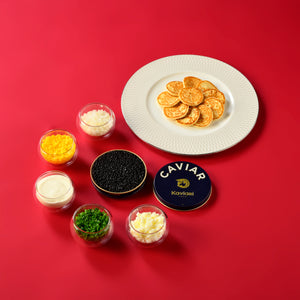 Caviar Kaviari Kristal with Condiments and Blinis (M)
