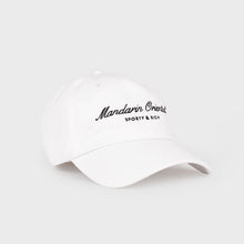 Load image into Gallery viewer, Mandarin Oriental x Sporty &amp; Rich 150th Anniversary Capsule Collection Hat – White / Black