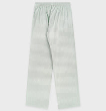 Load image into Gallery viewer, Mandarin Oriental x Sporty &amp; Rich 150th Anniversary Capsule Collection  Pyjama Trousers – Celadon Green Stripe / White