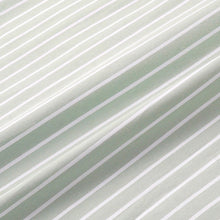 Load image into Gallery viewer, Mandarin Oriental x Sporty &amp; Rich 150th Anniversary Capsule Collection  Pyjama Shirt – Celadon Green Stripe / White