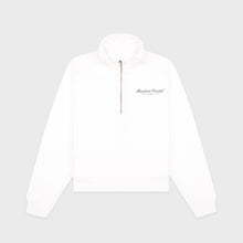 Load image into Gallery viewer, Mandarin Oriental x Sporty &amp; Rich 150th Anniversary Capsule Collection  Quarter Zip – White / Black