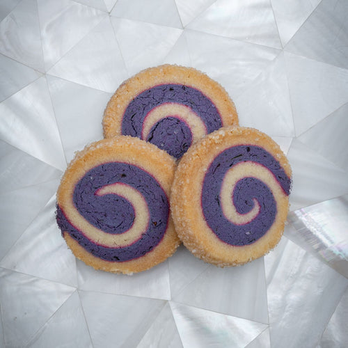 Blackcurrant Lemon Roll Cookies