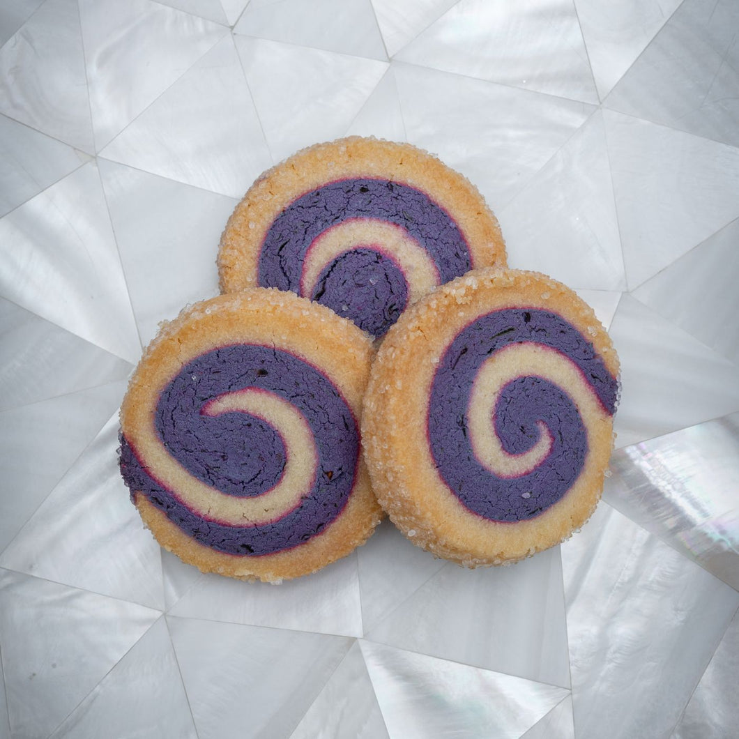 Blackcurrant Lemon Roll Cookies