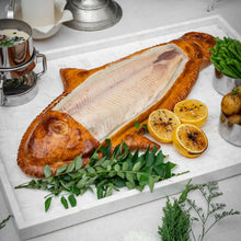 Load image into Gallery viewer, Salt Baked Sakura Masu Trout with Rainbow Caviar  Dill Sauce