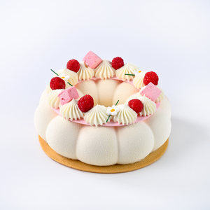 Raspberry Vanilla Mousse Cake 2 pounds
